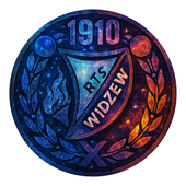 Opłatek na tort Piłka Nożna Widzew Łódź Herb Proporzec Klub
