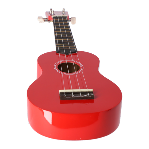 Ukulele sopranowe drewniane błyszczące UK-12 Czerwone z Pokrowcem ZESTAW na Arena.pl