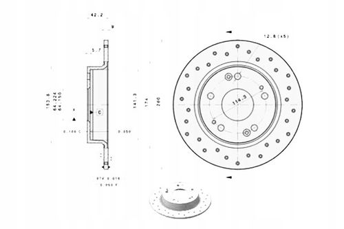 TARCZA HAM TYL 260X9 P XTRA BREMBO na Arena.pl