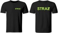 KOSZULKA STRAŻ POŻARNA OSP, CZARNA, ROZ. XL