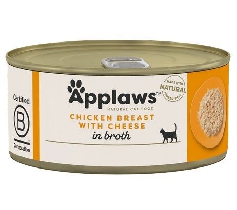 Karma dla kotów bez sztucznych dodatków - Applaws 70% Kurczak i 5% Ser 156g na Arena.pl