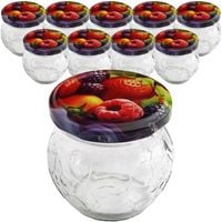 10x SŁOIK 200ML Z ZAKRĘTKĄ NA PRZETWORY DŻEM SŁOICZEK DO DESERÓW