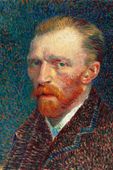 Plakat 20x30cm Self-Portrait, Van Gogh Vintage do Salonu