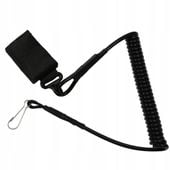 Retraktor smyczka do broni oraz latarki do klucze ASG CZARNA Skipass