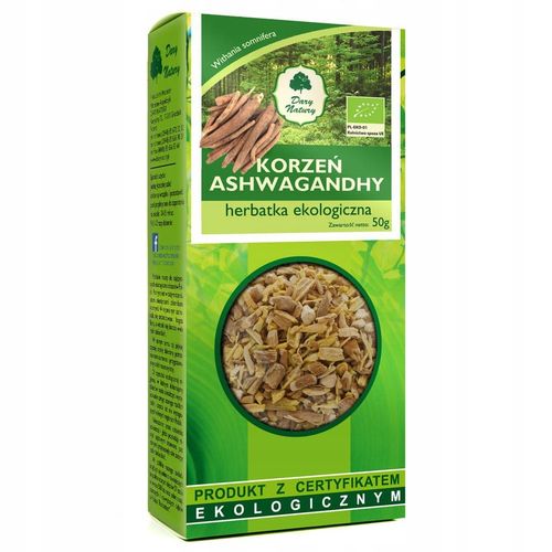 Ashwagandha Korzeń EKO 50g DARY NATURY na Arena.pl