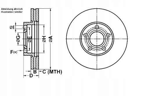 TARCZA HAM PRZOD 283X25 V POWER DISC ATE na Arena.pl