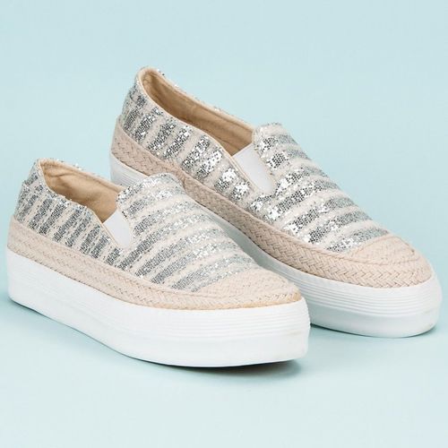 Srebrne Trampki Espadryle r.40 na Arena.pl