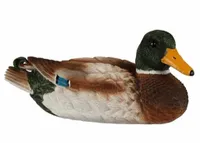 DEKORACYJNA KACZKA do ogrodu FIGURKA ogrodowa krzyżówka pływająca ozdoba