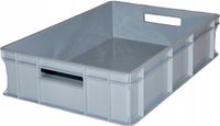POJEMNIK EURO PLASTIKOWY 600x400x140 SZARY