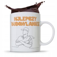 Kubek Budowlańca Majstra Najlepszy Budowlaniec Z Nadrukiem Ze Zdjęciem