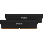 crucial pro oc 64gb kit (2x32gb) ddr5-6000 udimm cl40 black