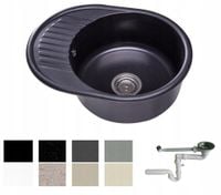 ZLEW ZLEWOZMYWAK GRANIT 8 kolorów 58x46 + SYFON