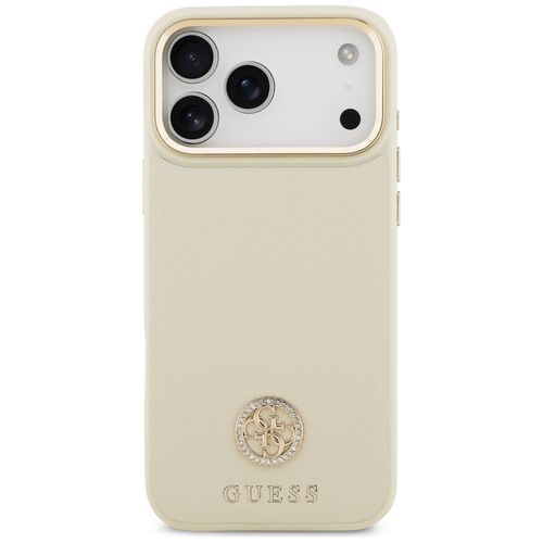 etui guess grained strass logo magsafe   do iphone 17 pro max beżowy na Arena.pl