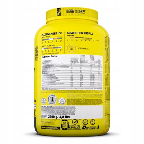 OLIMP PURE WHEY ISOLATE 95 2200g czekolada IZOLAT na Arena.pl
