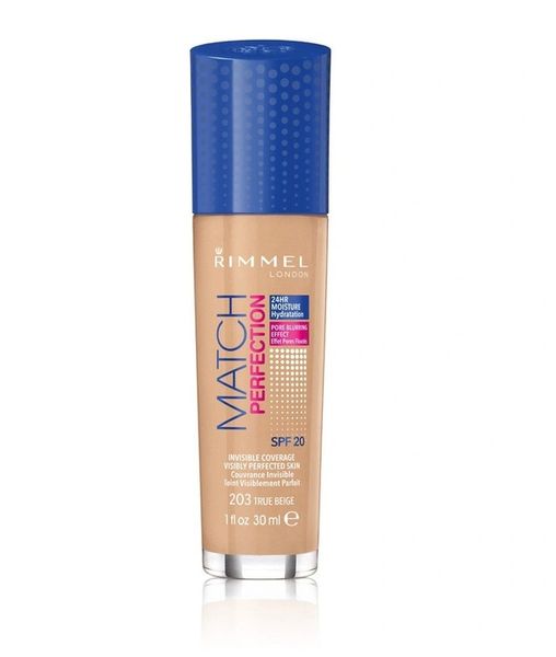 Rimmel Podkład Match Perfection 203 True Beige zdjęcie 4