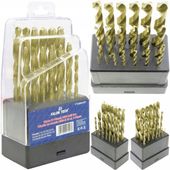 Zestaw Wierteł do Metalu HSS 1-10mm 19szt DIN 338 Falon-Tech