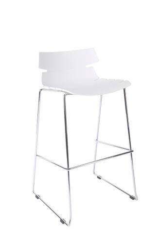 Stołek barowy Techno biały  D2 na Arena.pl