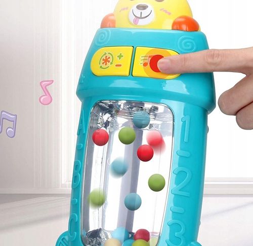 DUŻY ODKURZACZ RĘCZNY PIONOWY dla dzieci INTERAKTYWNY EDUKACYJNY LED MUZYKA na Arena.pl