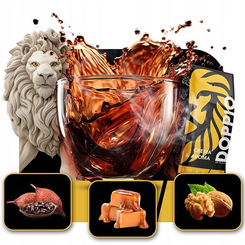 Kawa ziarnista 1kg x2 DOPPIO CREMA &AROMA- ŚWIEŻO PALONA -Blue Orca Coffee na Arena.pl