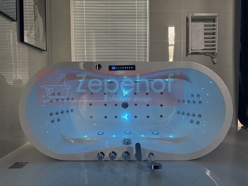 PIĘKNA OWALNA WANNA Z HYDROMASAŻEM 170X80 z 1 ODLEW GRZAŁKA na Arena.pl