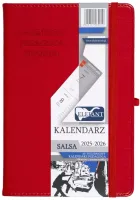 Kalendarz Pedagoga A5 2025-2026 Salsa, Czerwony