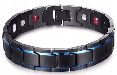 MODNA Bransoletka Magnetyczna Moc Zdrowotna Męska STAL NIERDZEWNA PREMIUM na Arena.pl