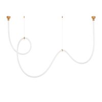Lampa wisząca SNAKE LED wąż ledowy złota 400 cm