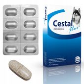 CESTAL Plus DOG 8 tabletek do odrobaczania PSÓW