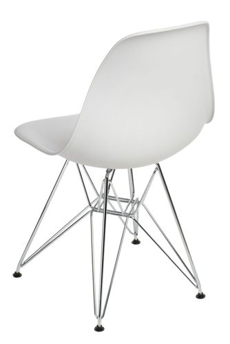 Krzesło p016 pp light grey, chromowane nogi na Arena.pl
