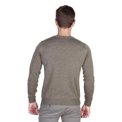 Trussardi sweter męski brązowy M na Arena.pl