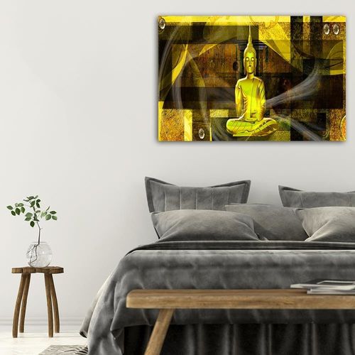 Deco Panel, Figura buddy na geometrycznym tle 4 60x40 na Arena.pl