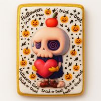 CIASTKO LUKROWANE HALLOWEEN NO.6 ROZ.M PION RĘCZNIE ROBIONE