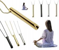 NASZYJNIK GWIZDEK UŁATWIA MEDYTACJĘ UWALNIA STRES RZUCANIE PALENIA ZŁOTY