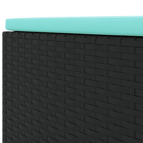 6-cz. zestaw wypoczynkowy do ogrodu, poduszki, czarny rattan PE na Arena.pl