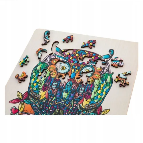 Puzzle Moxy sowa 133 elementów Wooden Puzzle sowa 400082 na Arena.pl