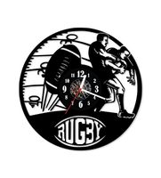 Zegar ścienny z płyty winylowej Rugby 57.13