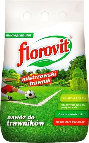Florovit nawóz mistrzowski trawnik z mchem granulat 5kg na Arena.pl