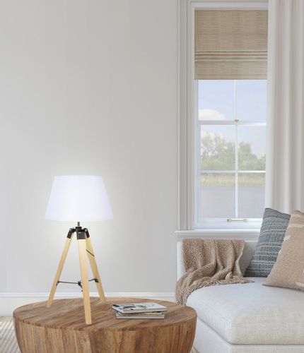 Lugano lampka gabinetowa 1x60W E27 beżowy + abażur o tym samym indeksie na Arena.pl