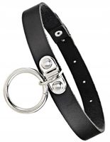 Punk Naszyjnik Rock Obroża Skórzany Choker Dark