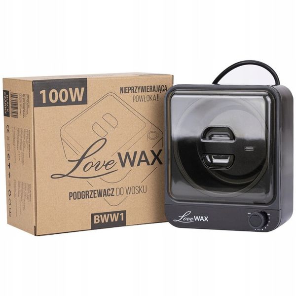 LoveWax Podgrzewacz Wosk Twardy BWW1 Puszka Teflon 100W - Czarny 500 ml zdjęcie 2