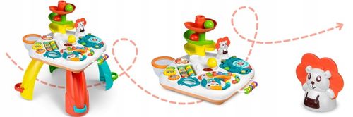 STOLIK EDUKACYJNY INTERAKTYWNY 2w1 TABLICA PANEL MUZYCZNY MUZYKA RICOKIDS na Arena.pl