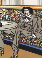 Plakat 13x18cm Człowiek Literatury, Moriz Jung Vintage do Salonu