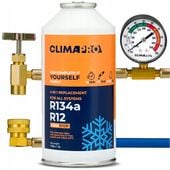 ZESTAW DO NAPEŁNIANIA KLIMATYZACJI AUT Z R134a GAZ CZYNNIK 4w1 USZCZELNIACZ