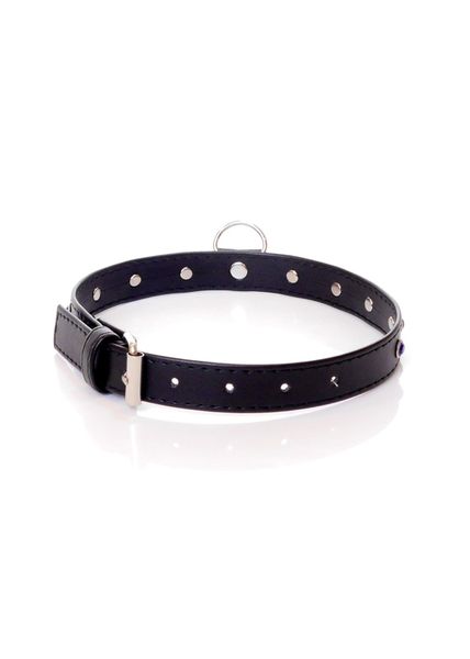 Fetish B - Series Collar - 2 Cm Navy Blue Crystal zdjęcie 2
