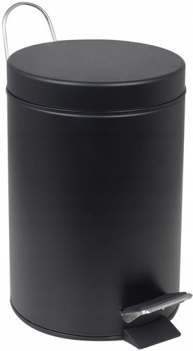 Kosz na śmieci 3L do łazienki toalety WC ŚMIETNIK SOFT CLOSE czarny LOFT na Arena.pl