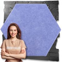 Panele Ścienne Filcowe 3D Heksagon Zagłówek Samoprzylepne Akustyczne Soft