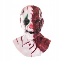 Profesjonalna lateksowa maska BURNED CLOWN