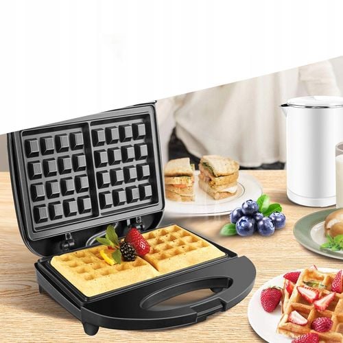 Gofrownica MINI WAFFLE MAKER 750 W black na Arena.pl