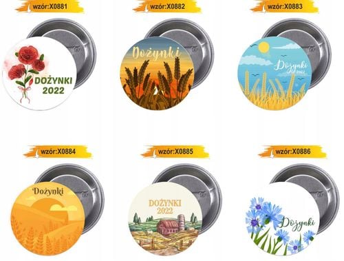 Przypinki buttony DOŻYNKI GMINNE HIT na Arena.pl