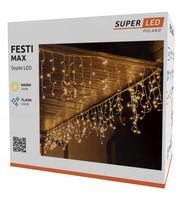 Kurtyna świetlna SuperLED sople 301 - 500 lampek